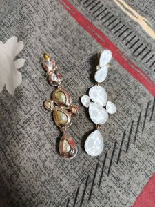 Elegant White Drop Earrings