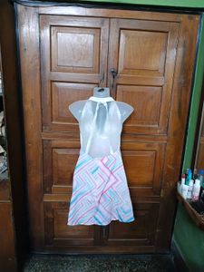 Chic Pink &amp; Blue Abstract Playsuits