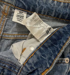 H&amp;M High Waist Vintage Denim Shorts Button Fly