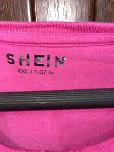 SHEIN Pink "Feminine Urge" Crop Top