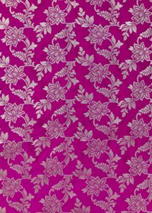 Vibrant Pink Brocade Halter Blouse