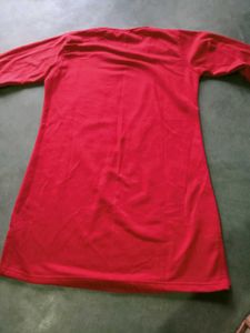 Cute Red Printed Dress