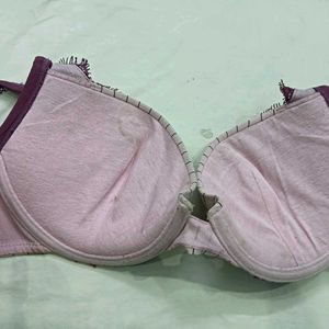 ❤️‍🔥 Lace Trim Striped Bra