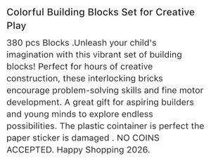 Assorted Building Bricks Lot Creative Set