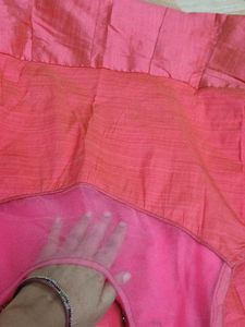 Elegant Coral Ethnic Gown