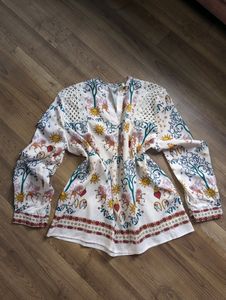 Thrifted Chiffon Top