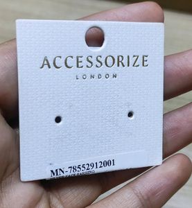 Accessorize London Silver Face Earring