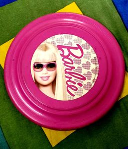 Barbie Pink toy Flying Disc / Frisbe Mattel inc.