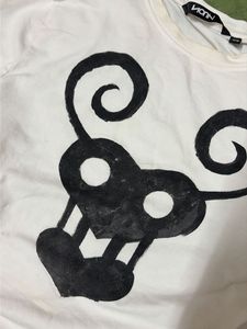 White Long Sleeve Graphic Top
