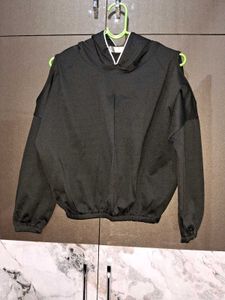Trendy Cold Shoulder Hoodie