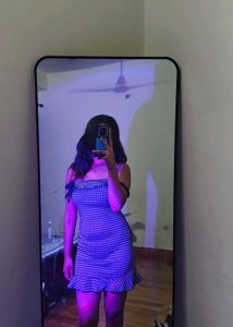 Cute Gingham Ruffle Dress