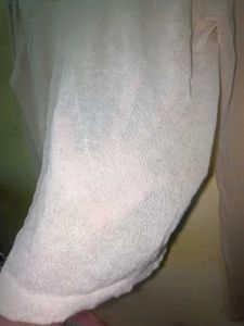 Sheer cream colour Top