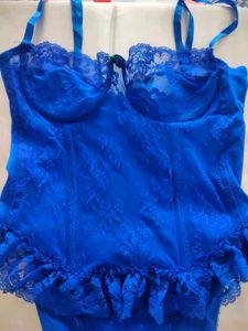 Royal Blue Lace Bodysuit
