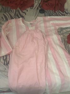 pink cotton suit