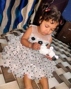 Cute Polka Dot Ruffle Dress