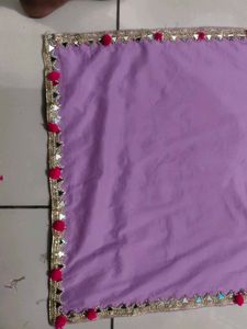 Lavender Kurta Set with Embellishments