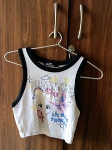 Cute Graphic Crop Top