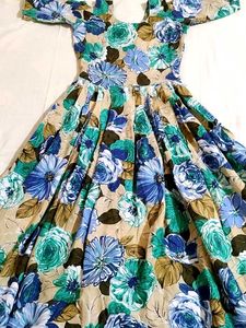 Beautiful Floral Print Maxi Dress