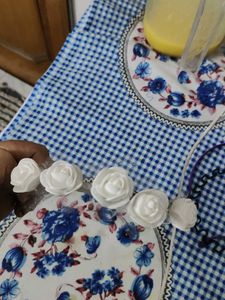 White Rose Flower Headband