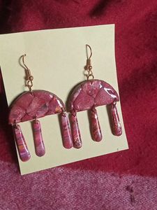 Pink Dangle Earrings