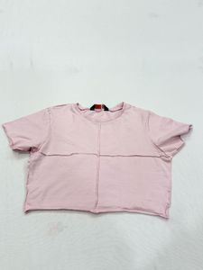 Cute Pink Cropped T-Shirt