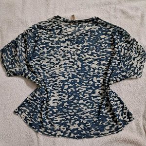 Y2k Vintage Printed Boxy Mesh Top