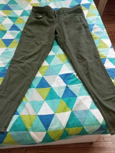 Olive Green Smart Trousers