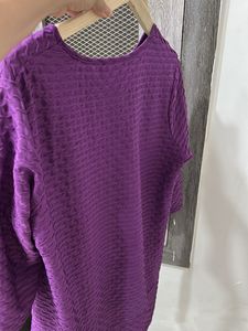 Imported Textured Purple Tunic