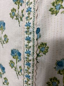 Floral Cream Print Kurta