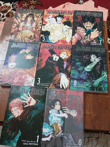 Jjjk Jujutsu Kaisen Manga 0-8, 9 Books