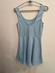 H&amp;M Light Blue Sleeveless Mini Dress