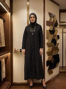 Elegant Black Abaya Gown