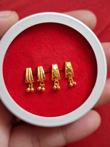 Gold  Stud Earrings Set