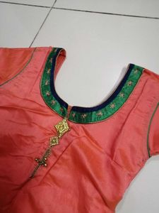 Elegant Peach Kurta Set with Patiala Pants