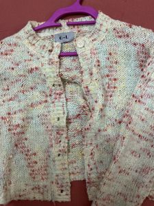 Chic Multicolor Knit Cardigan