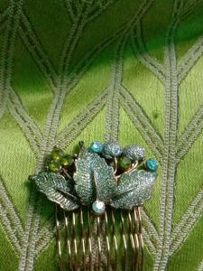 Sparkling Leaf Hair Comb