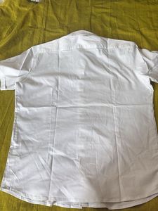Classic White Short Sleeve Button-Up Shirt