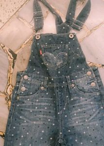 25. LEVIS Cute Polka Dot Denim Overalls