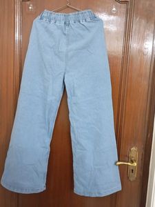 Light Wash Wide Leg Denim Pants