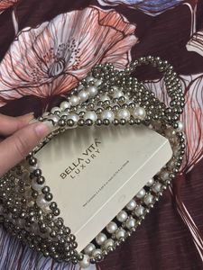 Partywear Pearl Handbag/ Purse For Women