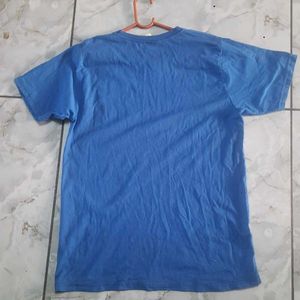 Blue Crew Neck T-Shirt