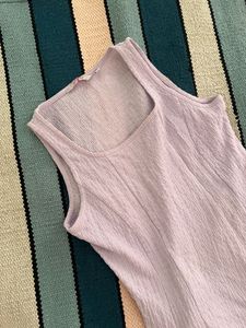 Lavender Textured Midi Dress
