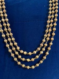 Vintage Elegant Gold Layered Beaded Necklace