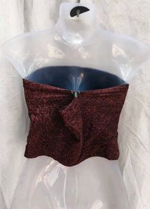 Sparkly Burgundy Tube Top