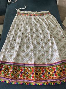 Boho Peacock Navratri Traditional Lehanga Skirt