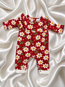 Babyhug Floral Full Sleeves Romper | 0-6 months