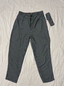 Price Drop ‼️Korean Style Checkered Formal Pant Wi
