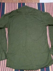Men's Dark Green Casual Shirt