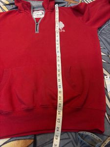 U.S. Polo Assn. Red Half-Zip Hoodie