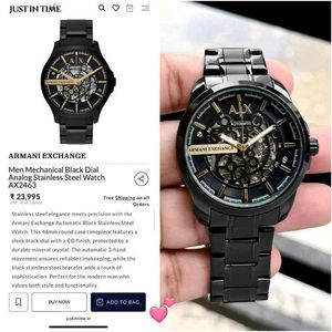 Armani Exchange Automatic Skeleton Watch